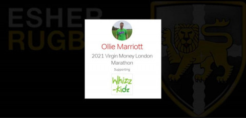 Cardinals Coach, Ollie Marriott is running the London Marathon for Whizz Kidz