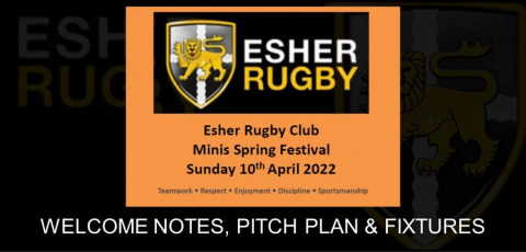 Esher Rugby Club Minis Spring Festival - Sunday 10th April