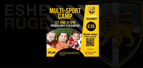 Multi-Sport Camp for 5-15 years old - 1st June, 9-3pm