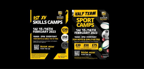 HALF TERM CAMPS: 14th-16th February