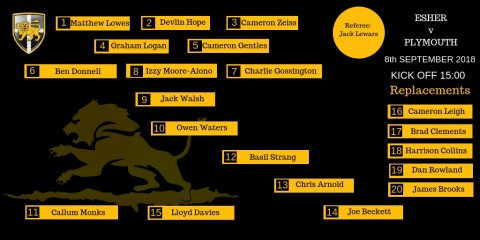 The Esher 1st XV to face Plymouth Albion.